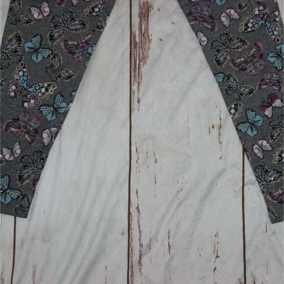 Epic Threads girls butterfly leggings-gray with gold sparkle-size XL-NWT - Picture 2 of 4